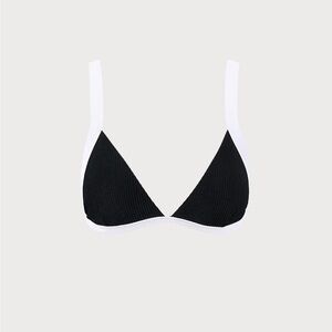 Berlook contrast trim triangle bikini top